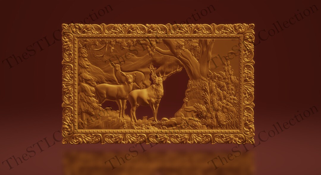 Charming Deer Family 3D Printable STL Model 3D STL Model - Etsy