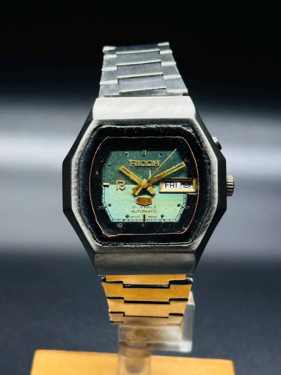 Vintage Rico Automatic Green Dial ,21jewels, Men's Wrist Watch