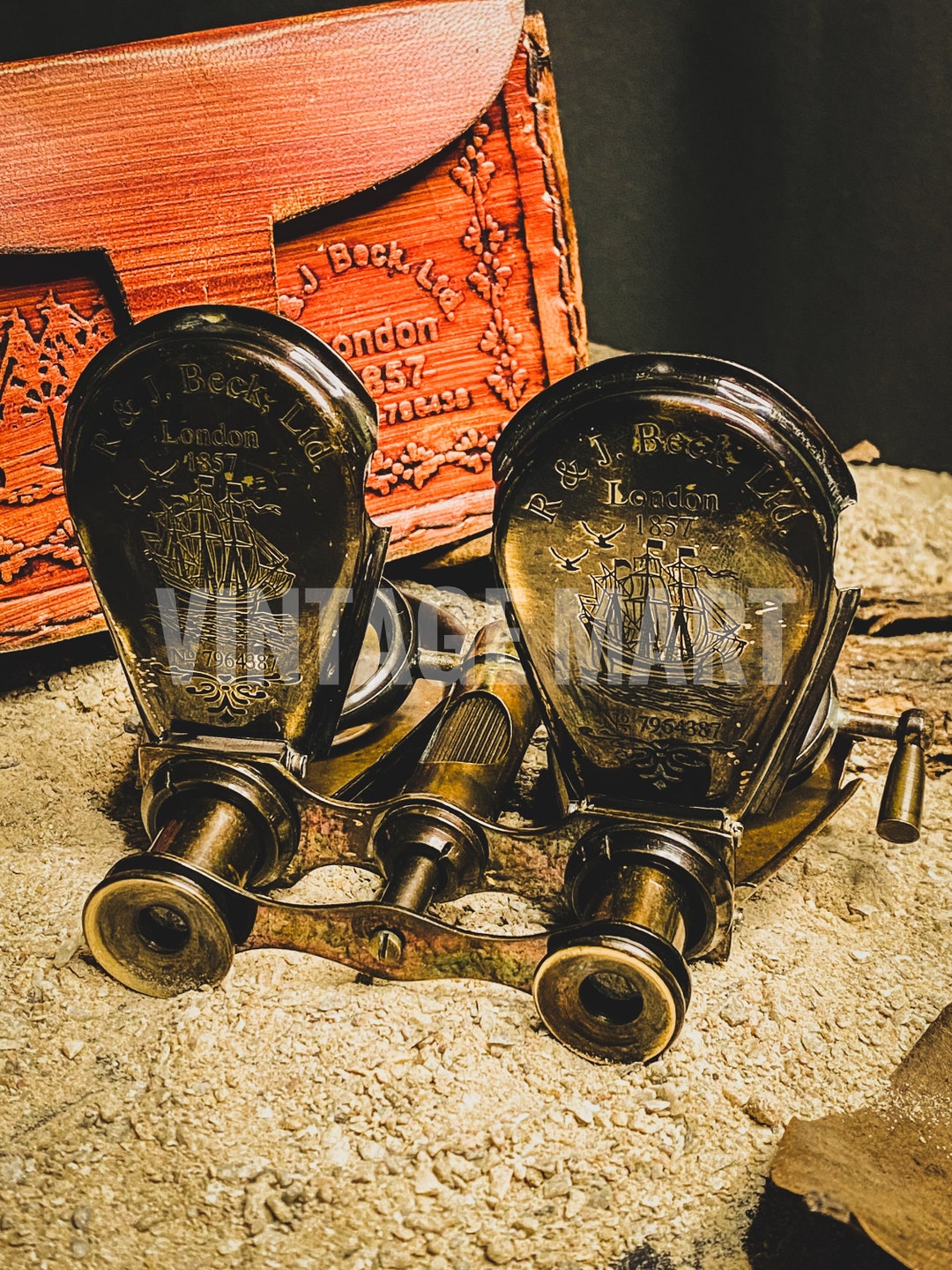 Nautical Vintage Marine Brass Maritime Antique Brass Monocular Maritime Vintage Gift Nautical