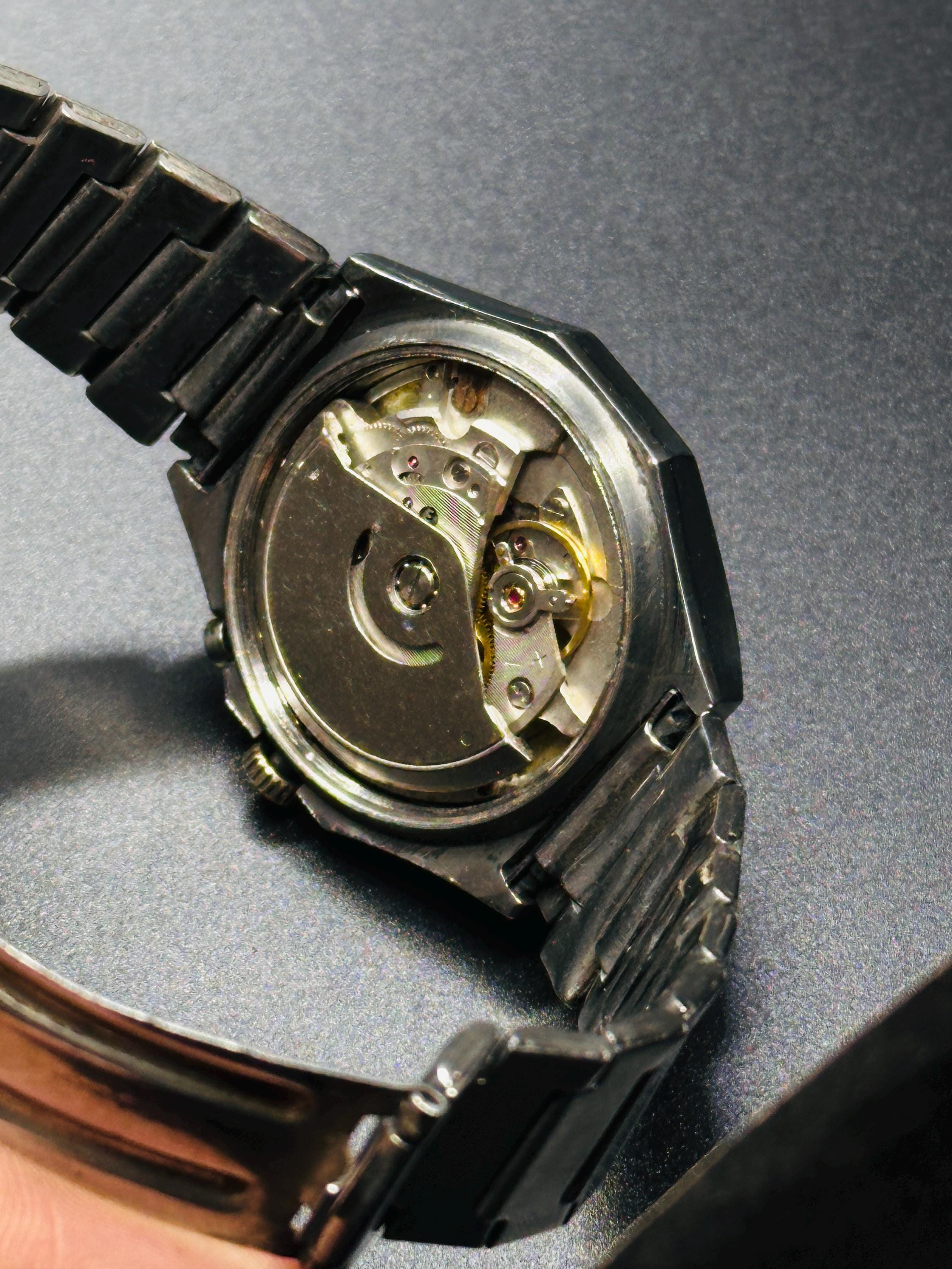 Tio Rico Watch Vintage Rico Automatic Green Dial ,21jewels, Men's Wrist Watch, Japan ...
