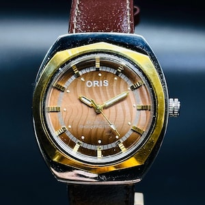 Rare Vintage Oris Copper Dial 17 Jewels FHF Movement ST-96 [Self Winding]Swiss Made , Men&#39;s Wrist Watch,