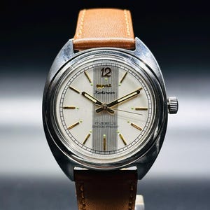 Rare Vintage HMT Kohinoor  Silver Dial Hand Winding {self winding} Men&#39;s Watch Movement 17 jewels