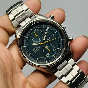 Vintage 1977  Seiko Automatic 6138-3002 Jumbo Chronograph Japan Men&#39;s Wrist Watch, All Original Working