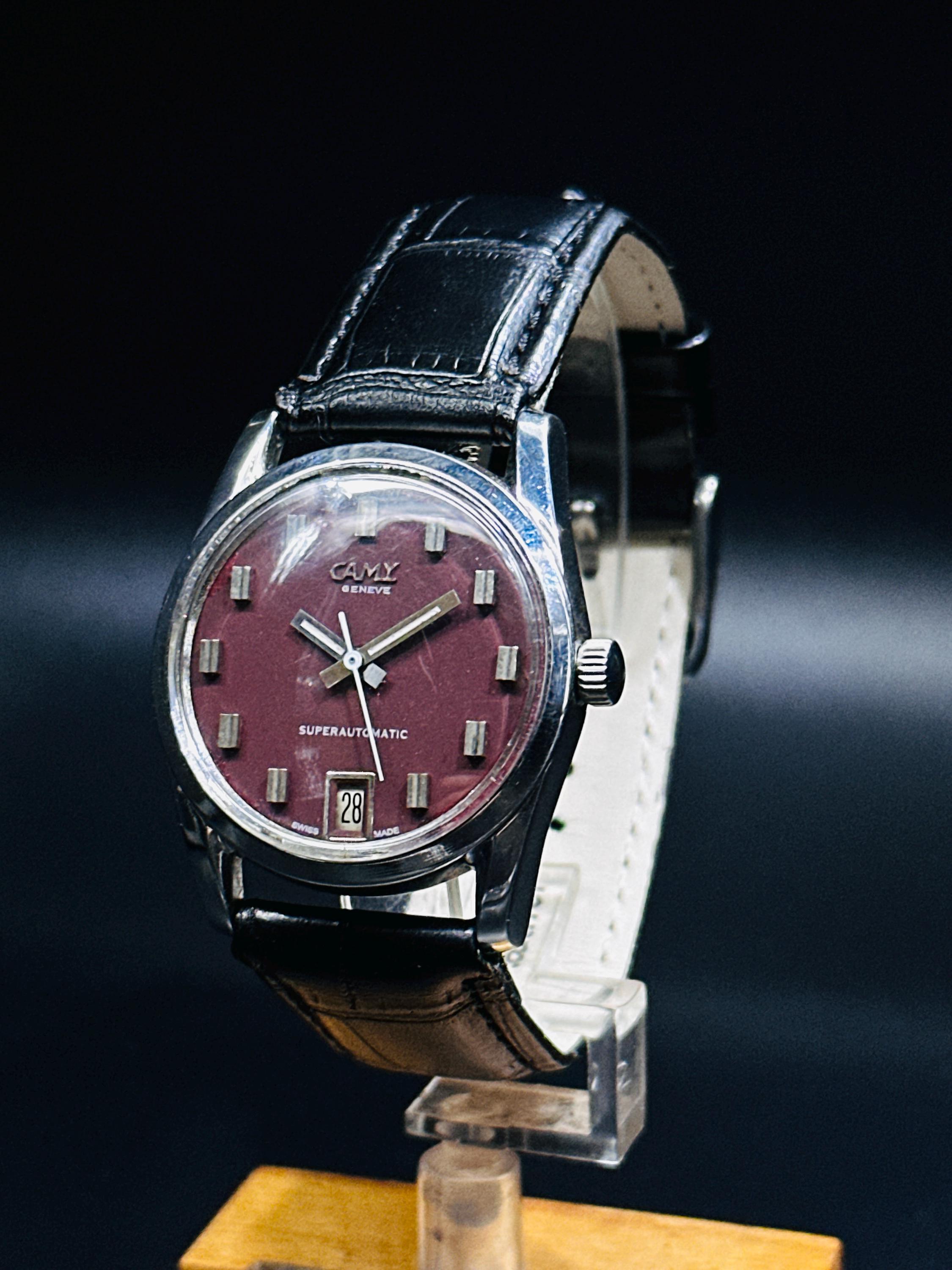 ヴィンテージ Camy Geneve スーパーオートマチック メンズウォッチ 