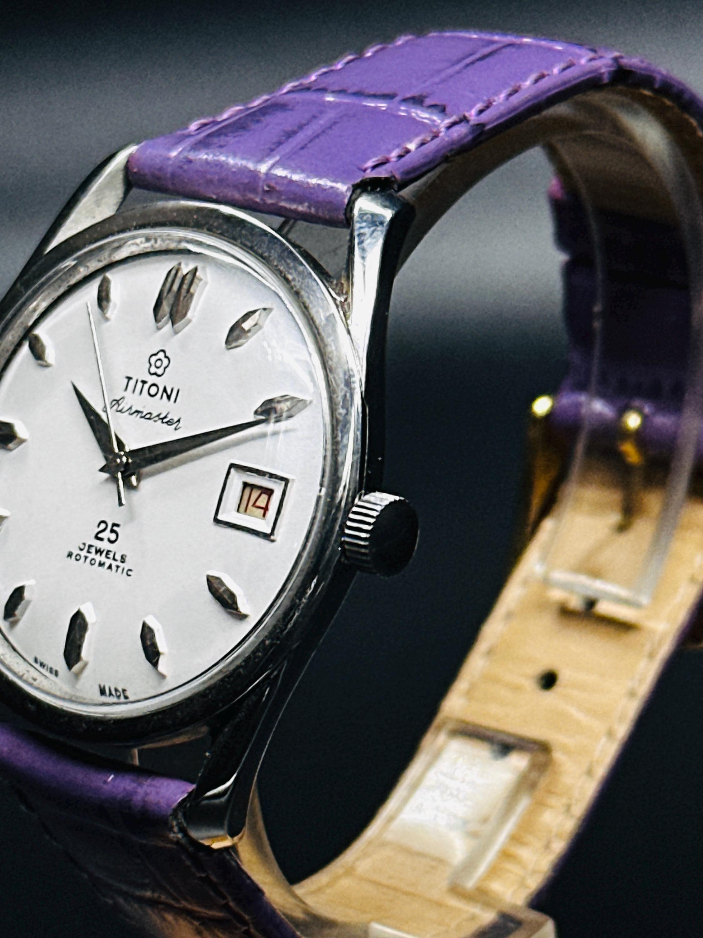 ヴィンテージ ティトーニ エアマスター ロトマティック メンズウォッチ