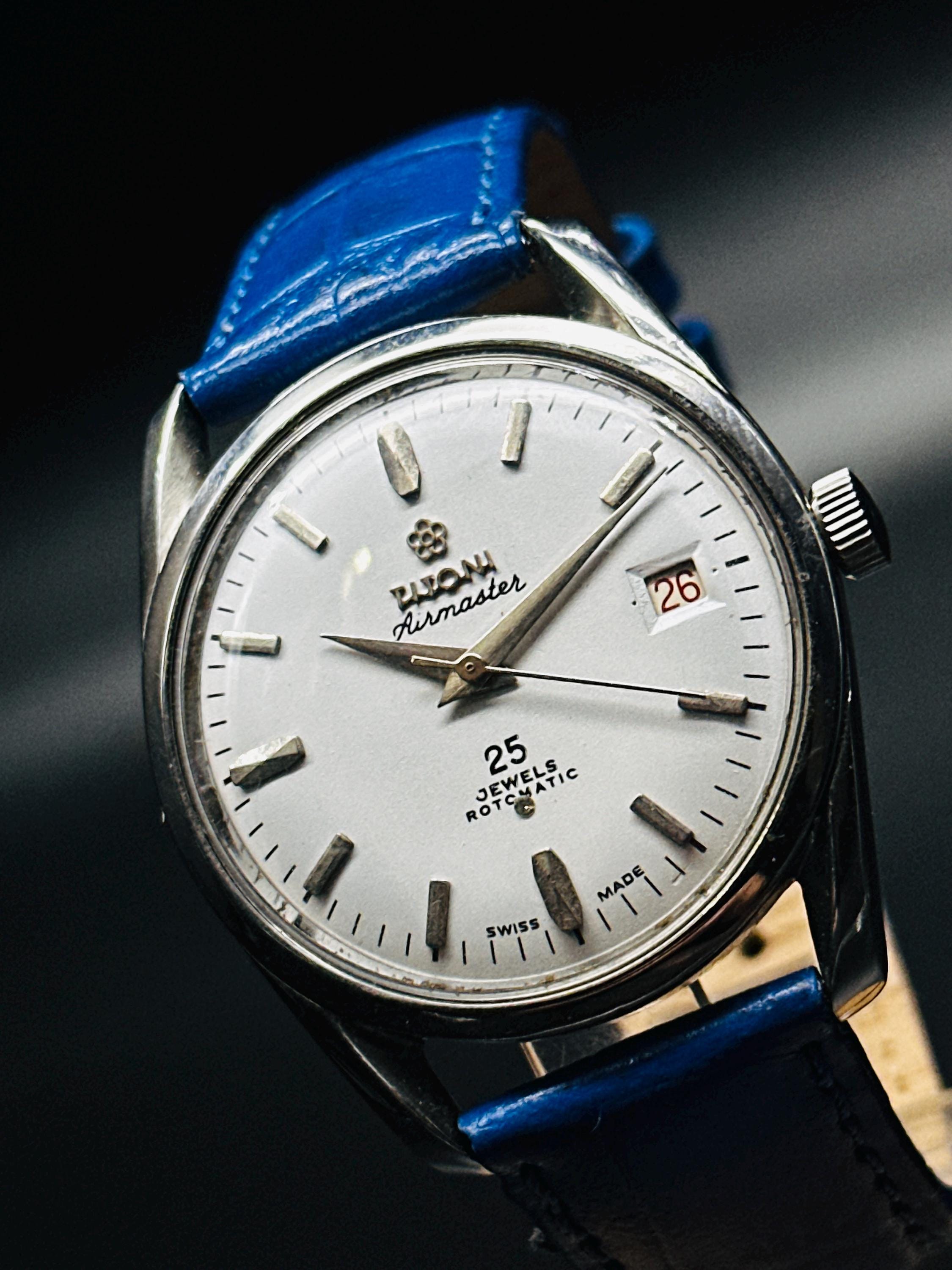 Vintage Titoni Airmaster Rotomatic Men's Watch: Swiss Made, 25