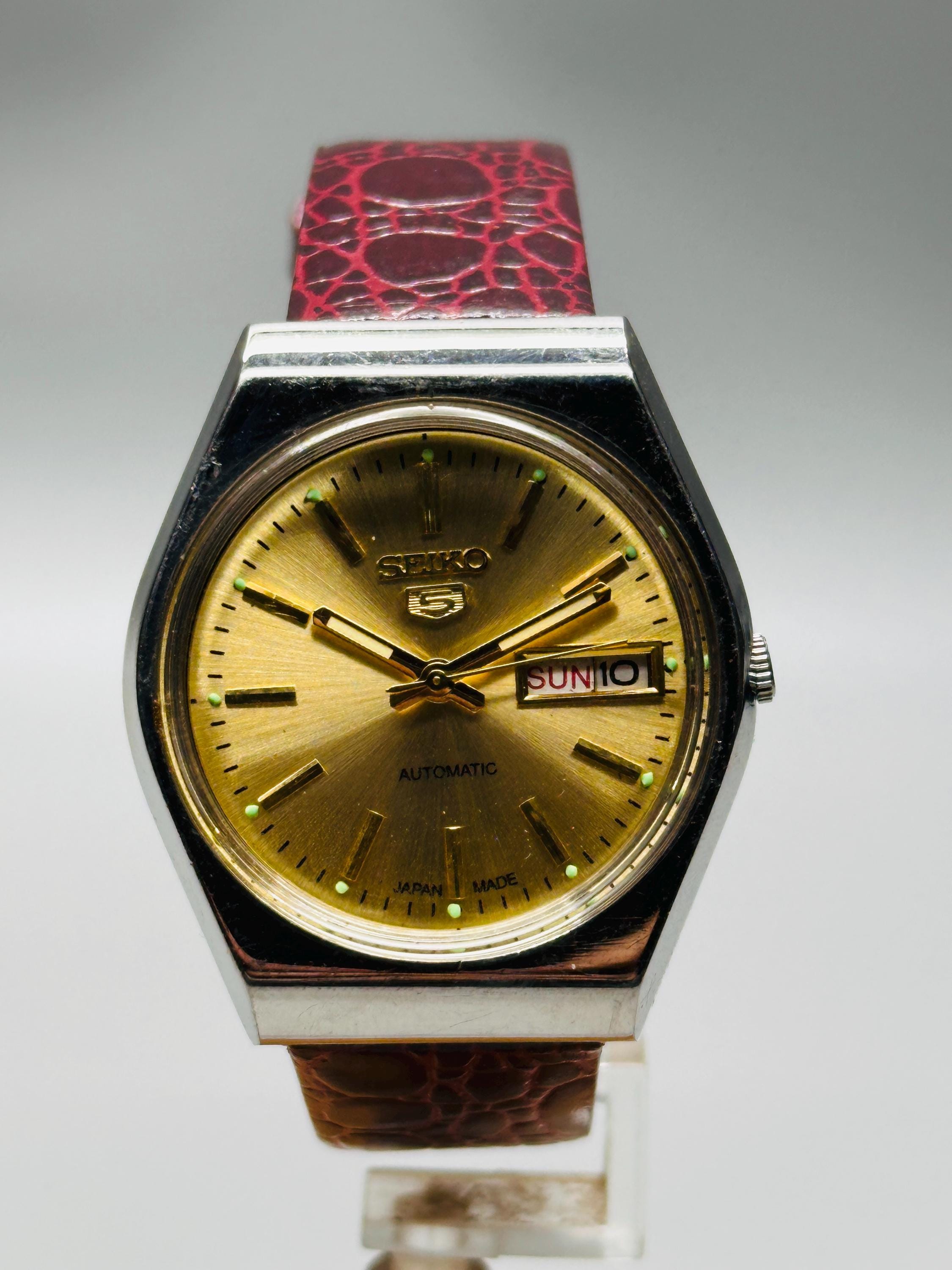 SEIKO セイコー SEIKO5 自動巻き ヴィンテージ ヴィンテージ セイコー5 自動巻き メンズウォッチ：ゴールド文字盤