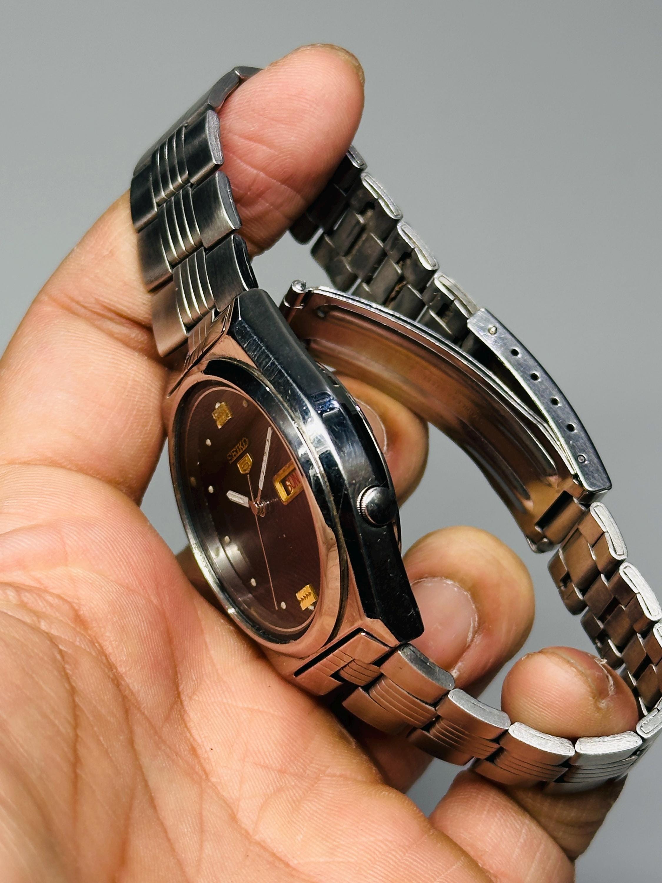 ヴィンテージ SEIKO 5 セイコーファイブ ブラック 自動巻 稼動品 SEIKO