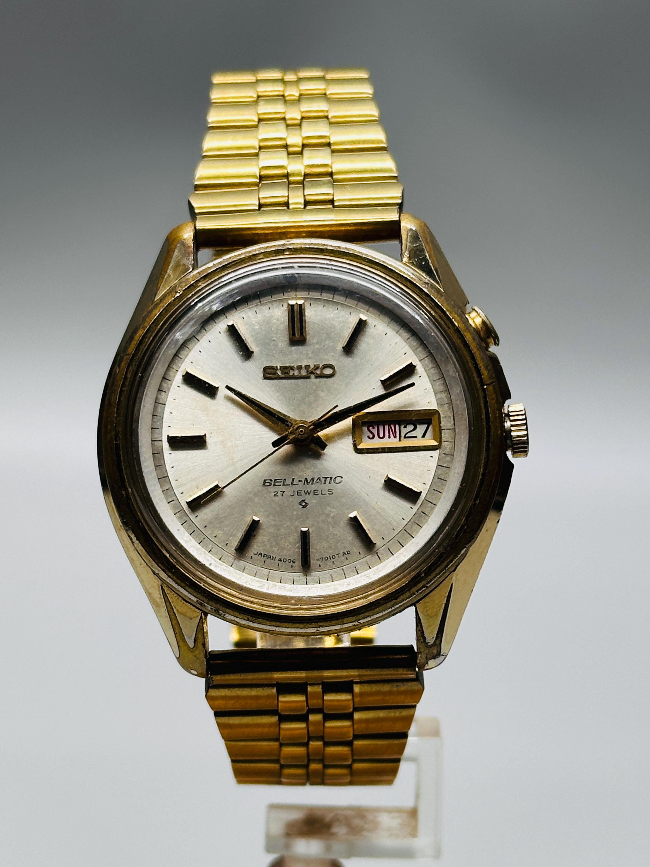 SEIKO ベルマチック ゴールド ビンテージ Seiko Bell Matic - Etsy