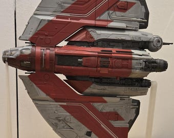Star Wars Micro Galaxy Squadron T-6 Shuttle Display Stand set