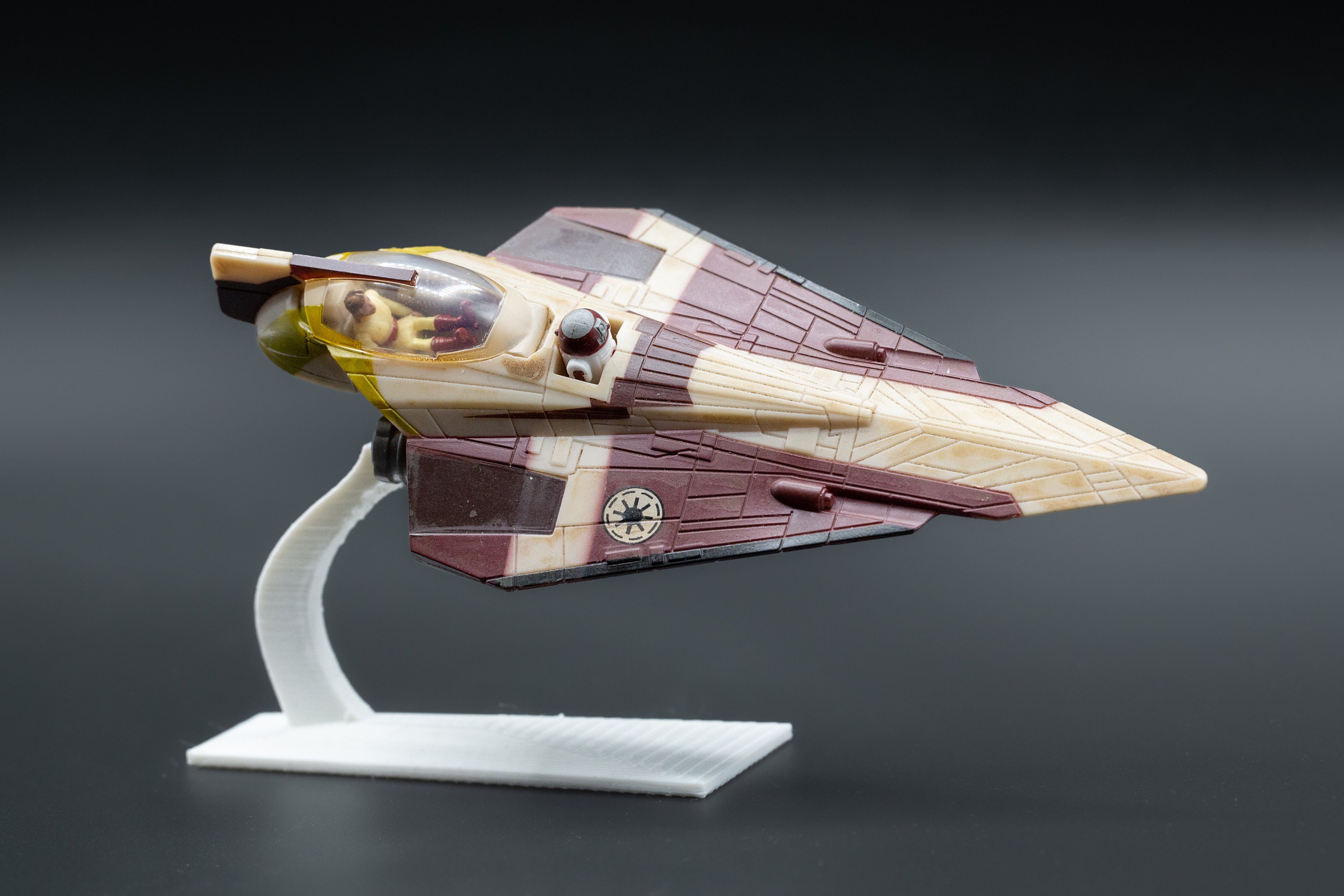 Star Wars Micro Galaxy Squadron Jedi Starfighter Flight Stand