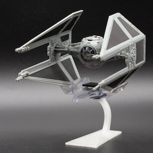 Star Wars Micro Galaxy Squadron Imperial TIE Interceptor Flight Stand