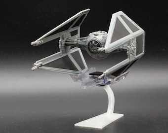 Star Wars Micro Galaxy Squadron Imperial TIE Interceptor Flight Stand