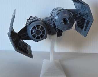 Star Wars Micro Galaxy Squadron TIE Bomber flight stand