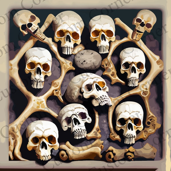 Digital Skulls and Bones Artwork: Mystical, Macabre, and Mesmerizing!