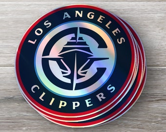 Los Angeles Clippers Sticker 2024-25 season - Holographic or Glossy - Waterproof - Great Gift