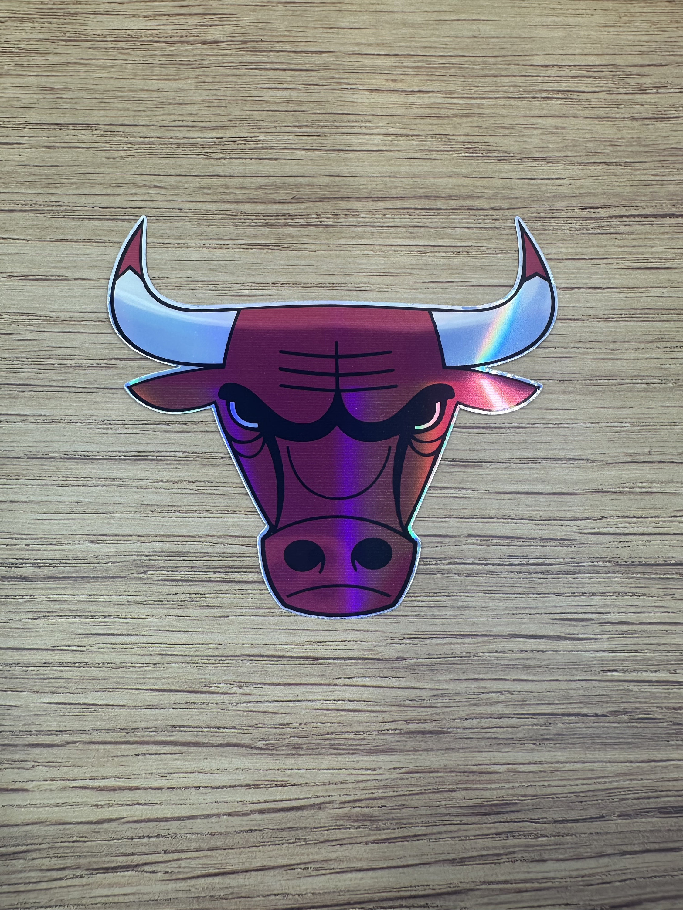Chicago Bulls Round Decal / Sticker Die cut