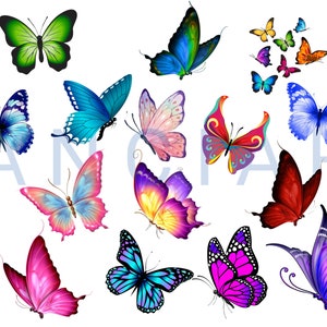 20 Pieces Butterfly PNG Cut Files  |  Instant Download