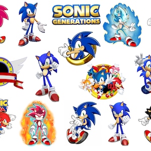 15 Pieces Sonic PNG Cut Files  | İnstrument | Instant Download
