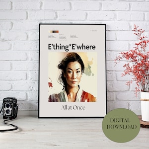 Everything Everywhere All At Once Film Poster|Wall Art|Oscar Gift|Printable Wall Art|2023 Poster|Film Printable Decor|Wall Hanging