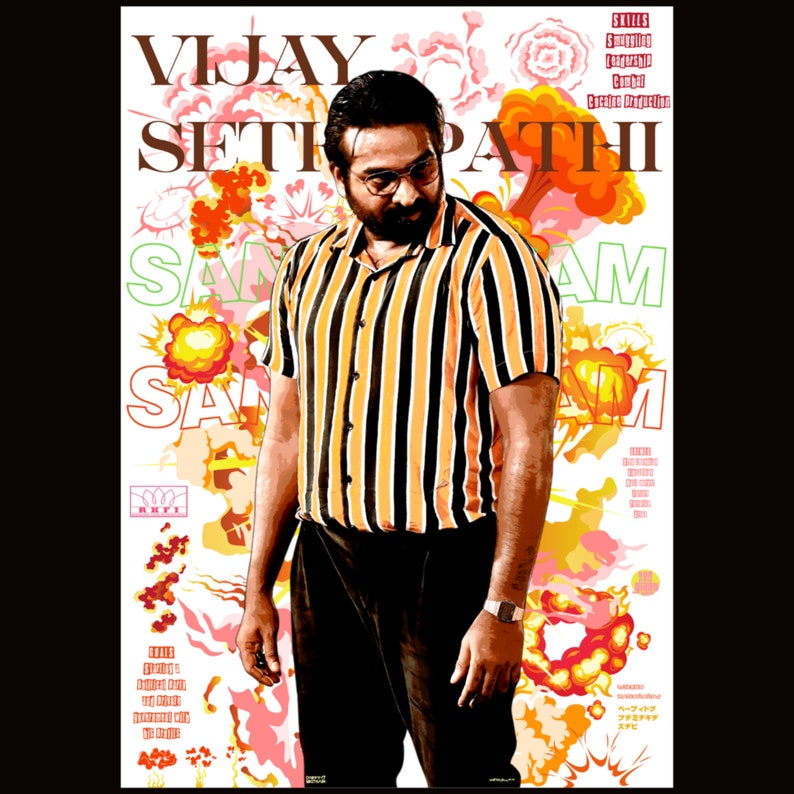 Tamil Movie Poster Design Printables Wall Vikram Movie Poster Etsy