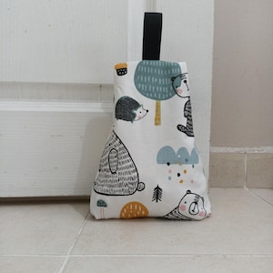 Handmade Cotton Canvas Door Stop Set: Minimalist Home Decor