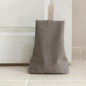 Canvas Door Stop Set of 2: Rustic Cotton, Minimalist Home Decor
