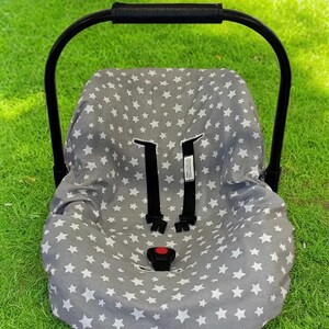 JYOKO KIDS Baby Car Seat Cover Liner Made Cotton Compatible With Star Ibaby (Raccoon - View #3