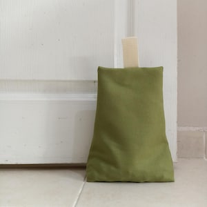 Canvas Door Stop Set of 2: Fillable Cotton, Minimalist Home Decor