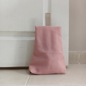 Canvas Door Stop Set of 2: Handmade Cotton Fabric with Handle