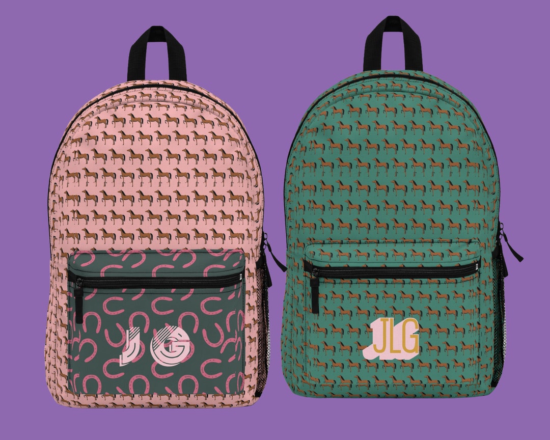 Horse Pattern Print Backpack
