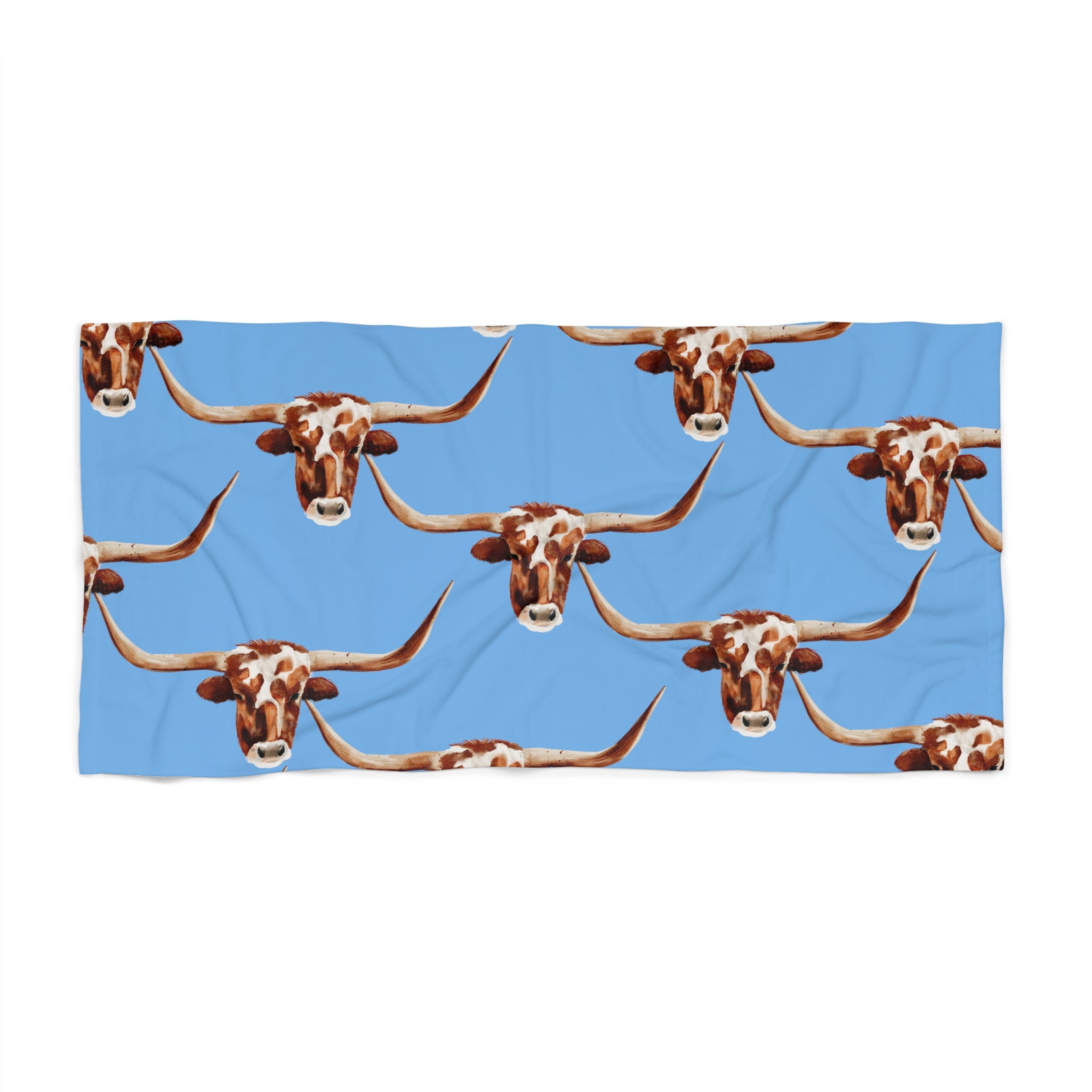 Longhorn Beach Towel, Longhorn Towels, Texas Longhorns, Western Towels