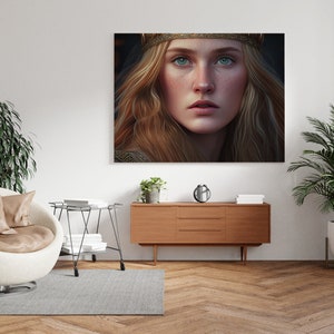The Goddess Freyja. Love, beauty, and fertility. Digital Art.
