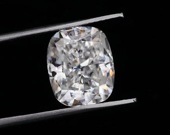 D E F Witte VVS1 Langwerpige Kussenslijp Moissanite 1ct tot 5ct Ice Crushed Cut Losse Moissanite Diamant, Groothandel Edelsteen voor Sieraden maken