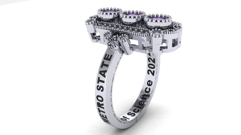 1930 - 1970 Design Class Ring, Graduation Vintage Type Silver 925 BEST ...