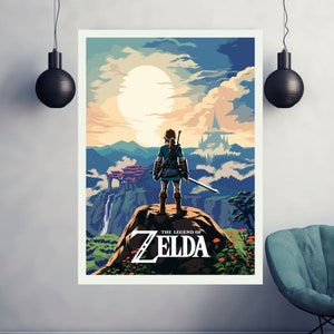 Legend of Zelda 25th Anniversary Game Fabric Wall Scroll Poster
