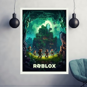 Cute Roblox Girl Wallpaper Custom Poster Print Wall Decor