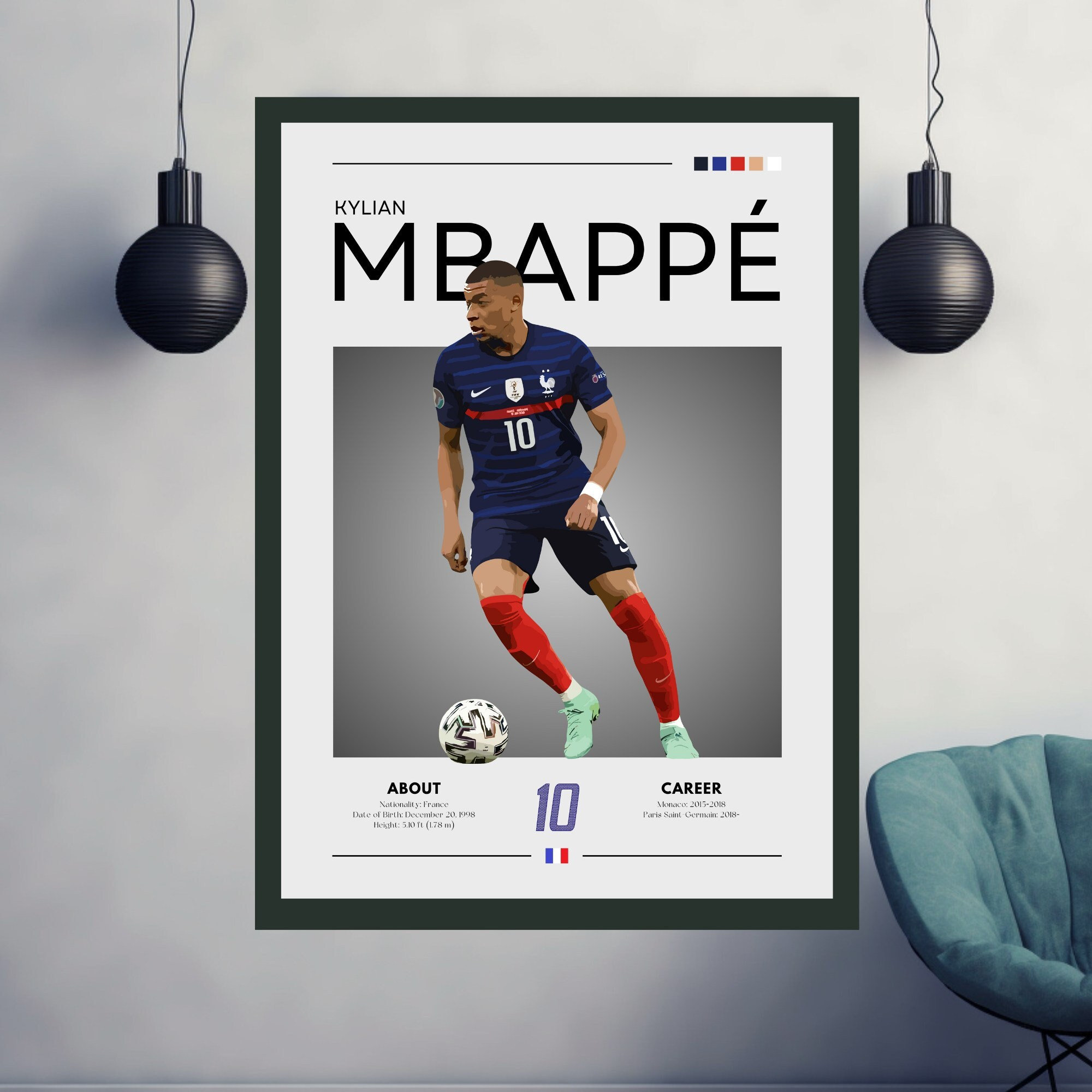 Pop! Football: Équipe de France - Kylian Mbappé, Front Shot