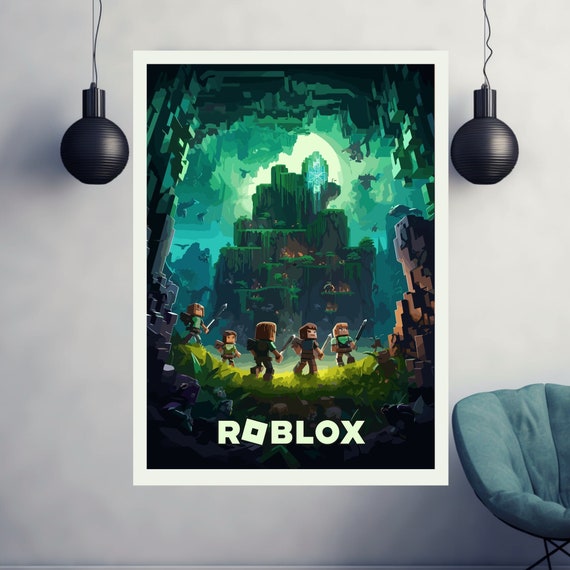 Gaming - Poster, Roblox Games Minimalist, Room Wall Poster, Gift, Poster, Game Gaming Art Etsy Gaming Poster, Poster, Video Gaming Print Roblox