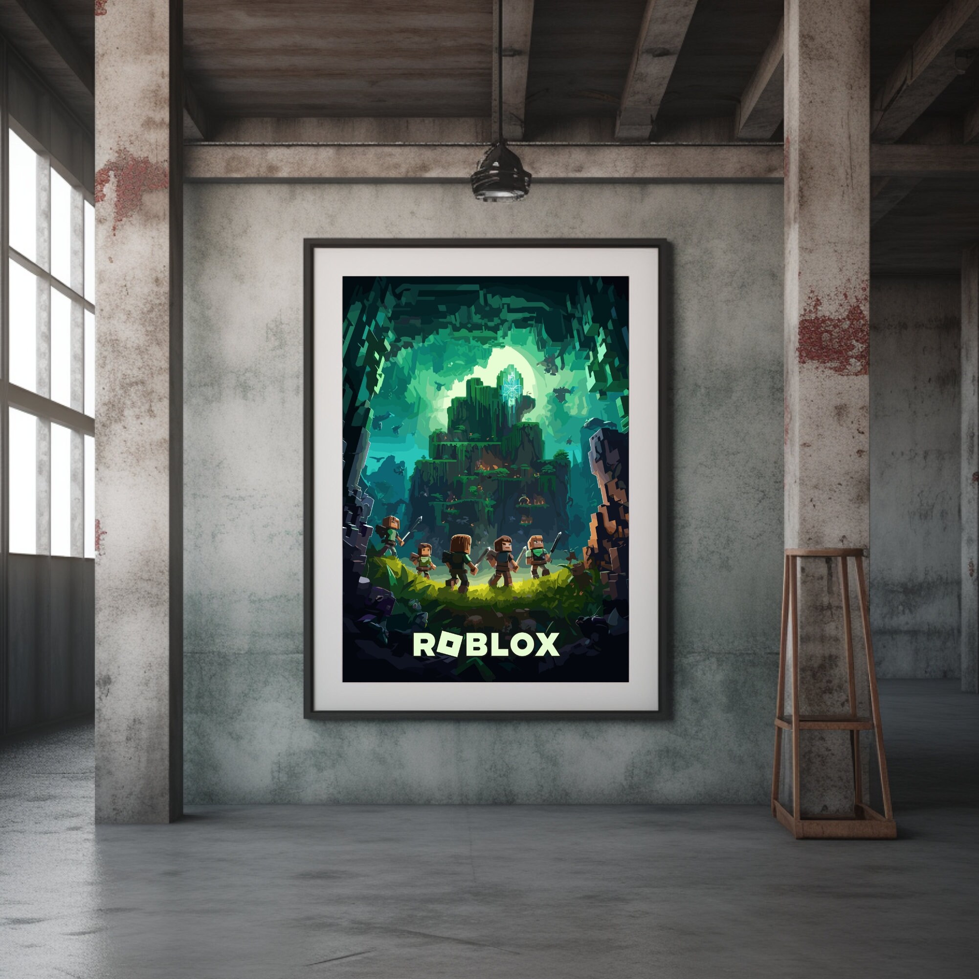 ROBLOX ONLINE GAME POSTER A4 PRINT