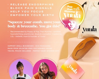 The Yuula X Pop That Mumma Birth Comb, EXCLUSIVE Guided Comb Audio & Birth Preferences Download