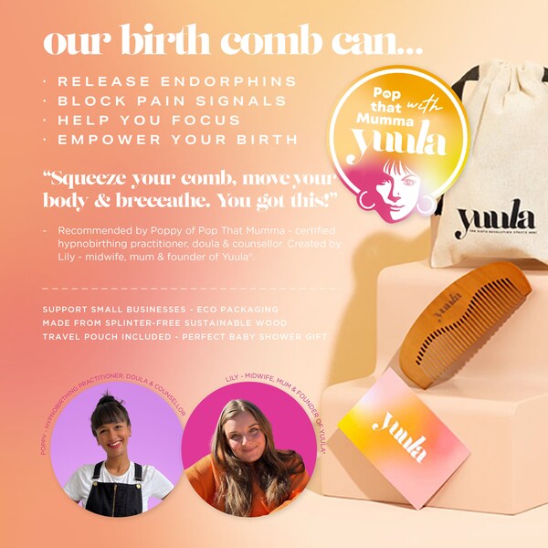 The Yuula X Pop That Mumma Birth Comb, EXCLUSIVE Guided Comb Audios & Birth Preferences Download