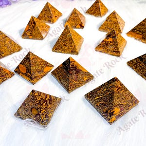 Calligraphy Crystal Pyramid for Healing, Energy Balancing, Chakra Alignment, Protection Stone, Spiritual Decor, Bulk crystals , Crystals