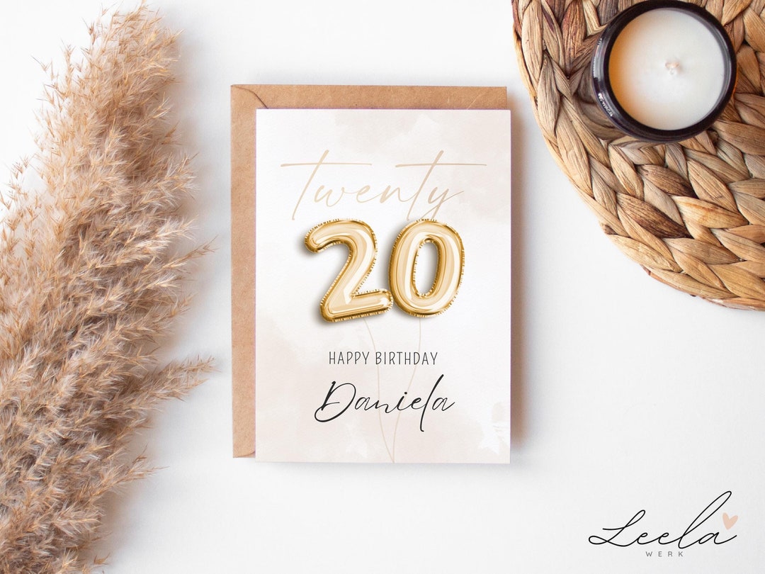 Geburtstagskarte runder Geburtstag Postkarte Faltkarte - Etsy.de