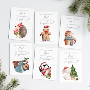 Weihnachtskarte Erzieher/in Lehrer/in Tagesmutter Geschenk Postkarte Kleinigkeit Erzieher