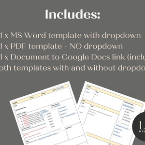 Editable Daily Lesson Plan Template Dropdown Suggestions for quick planning Teacher Planner Edit in Google Docs and MS Word 画像 4