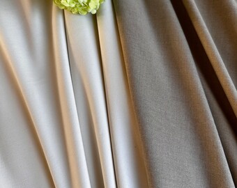 Organic Soft Woven Bamboo Fabric- Cream/ Sand tones