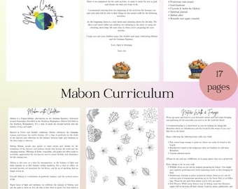 Libro de actividades Mabon: Currículo de la Rueda del Año para la educación en casa (Archivo digital)