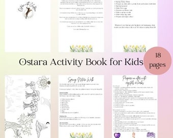 Children's activity book and planner for nature lovers home education planner for mums who love crafts and baking with kids in spring