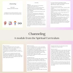 Puede incluir: Una guía ilustrada y colorida sobre la canalización, una práctica espiritual para niños. La guía incluye una sección sobre los beneficios de la canalización, cómo canalizar y cuándo canalizar. La guía también incluye una sección sobre el plan de estudios espiritual para niños.